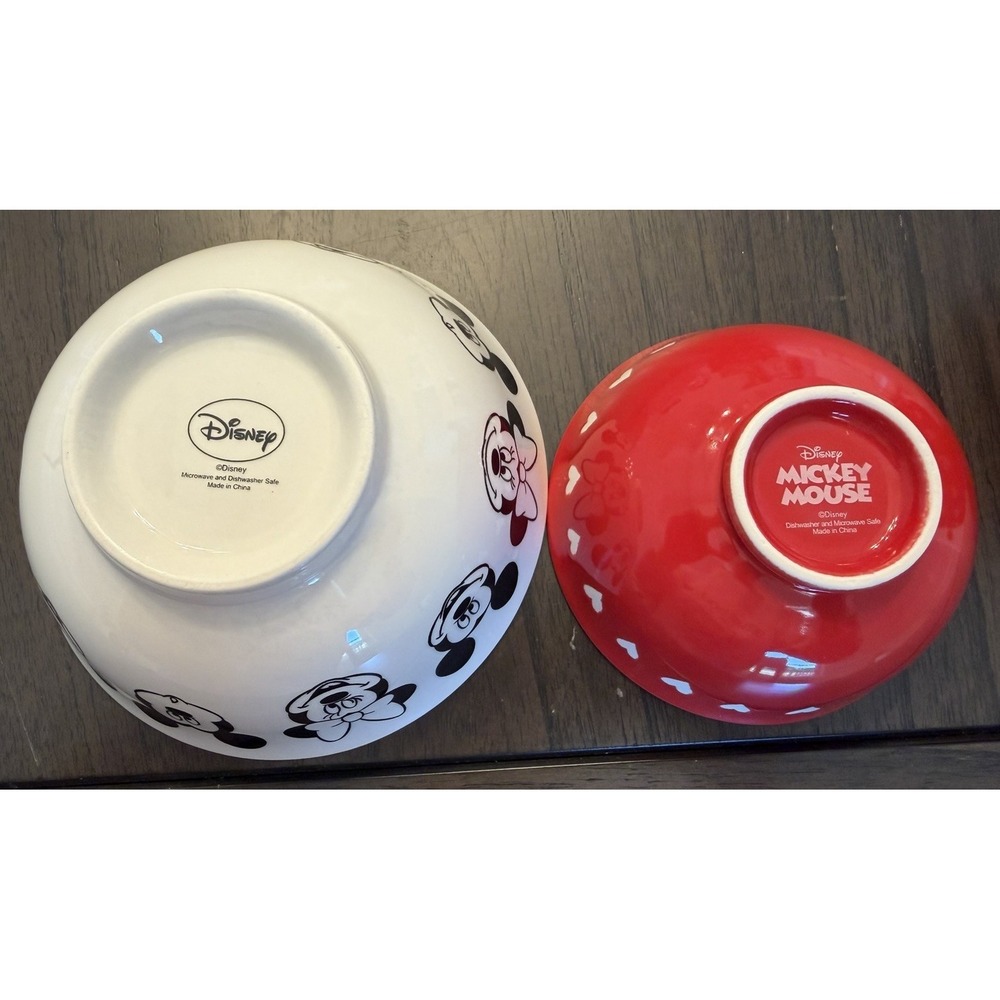 4 Mickey and Minnie Mouse Bowls & 3 Small Bowls - Picture 5 of 5